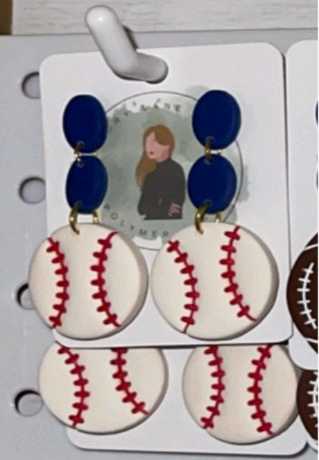 Ivory Lane Clay Earrings - Sports