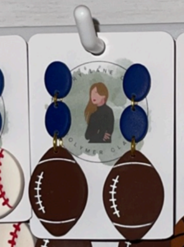 Ivory Lane Clay Earrings - Sports