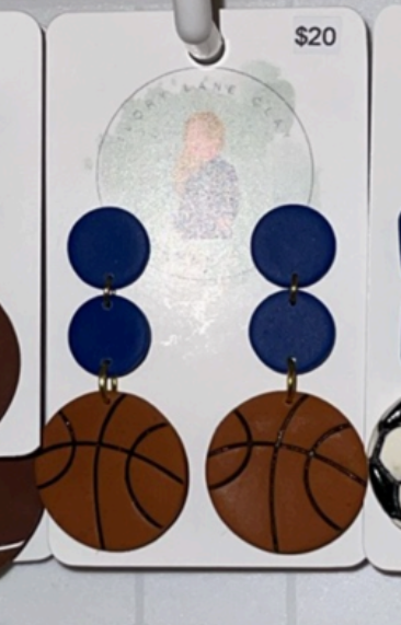 Ivory Lane Clay Earrings - Sports