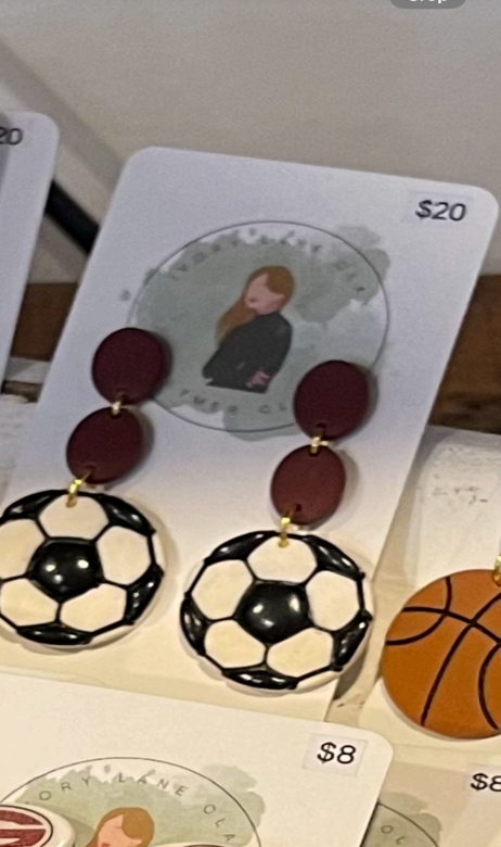 Ivory Lane Clay Earrings - Sports