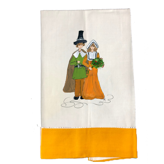 Tea Towel Fall 1022 Pilgrims M