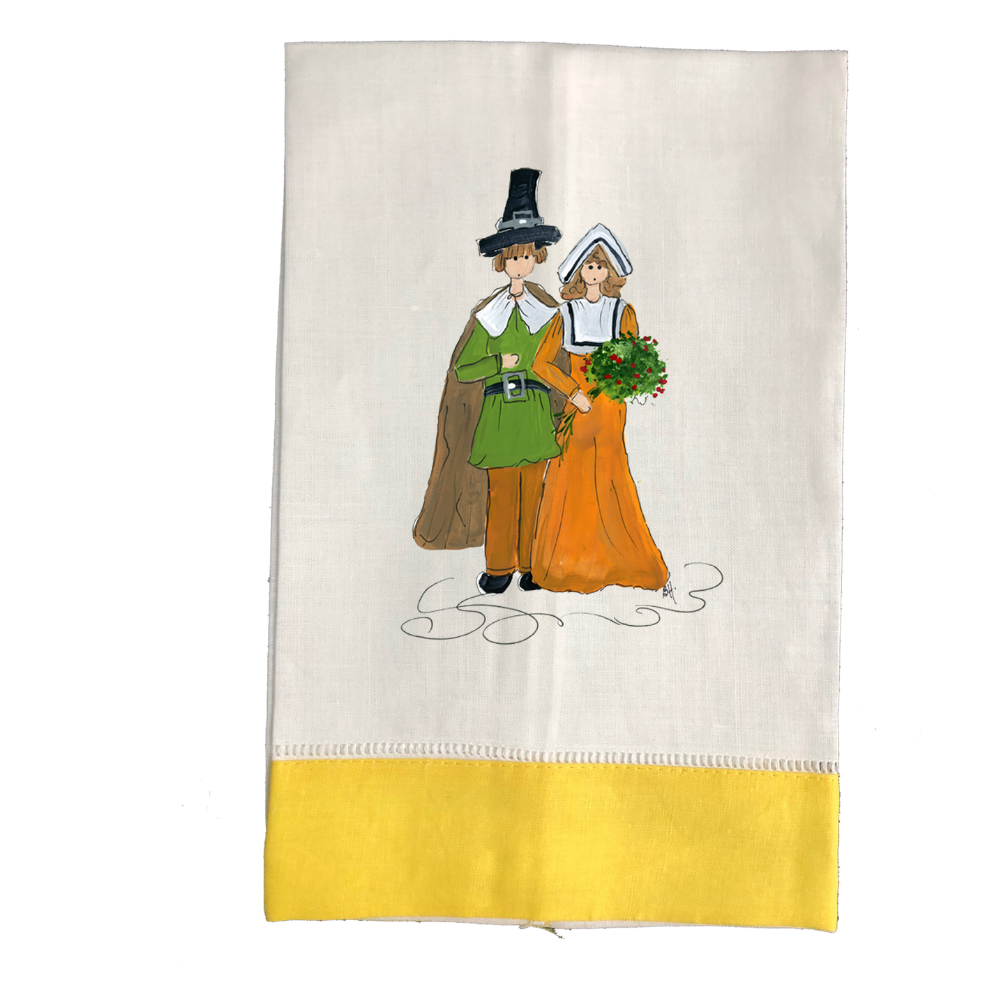 Tea Towel Fall 1022 Pilgrims Y