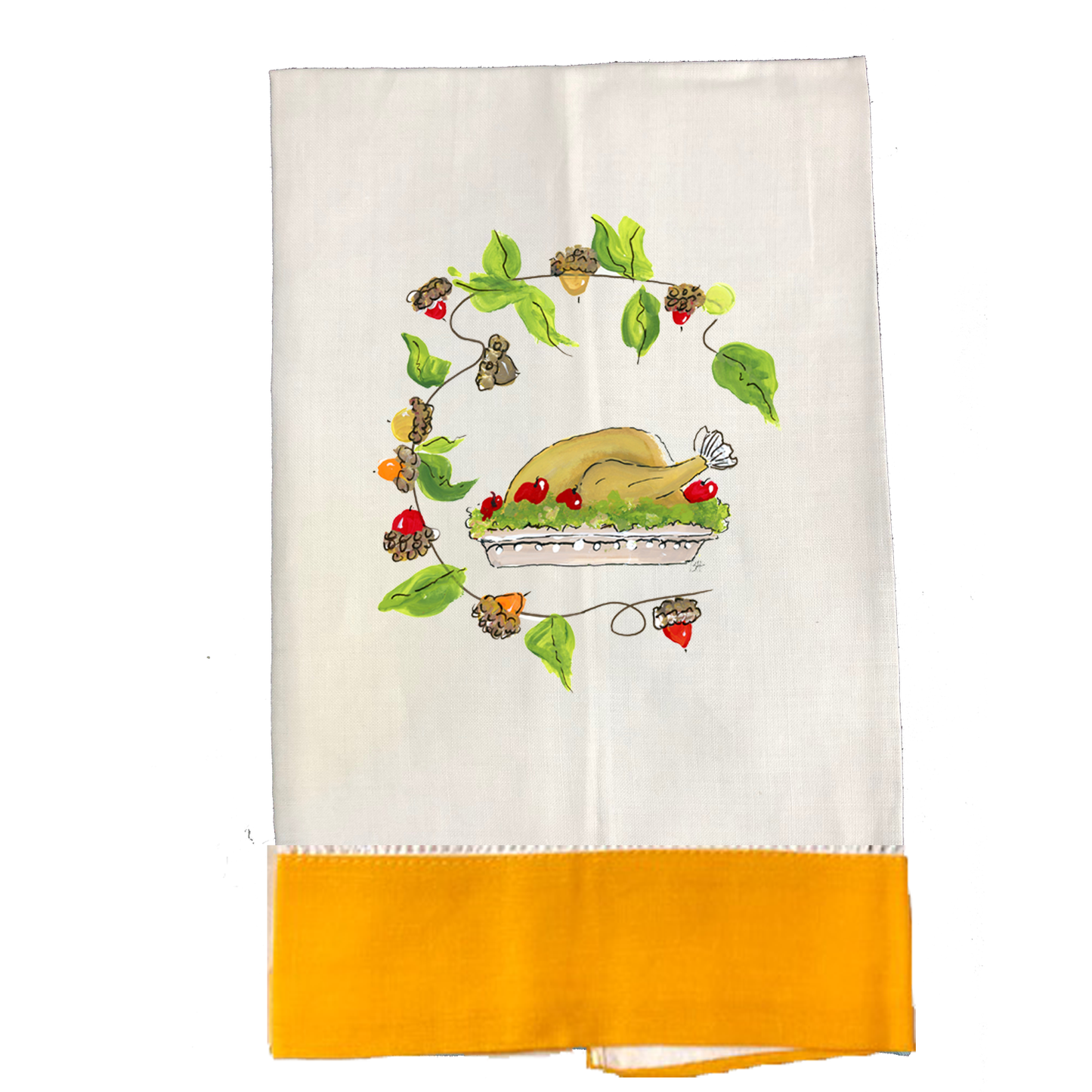 Tea Towel Fall 1100 Turkey Dinner M