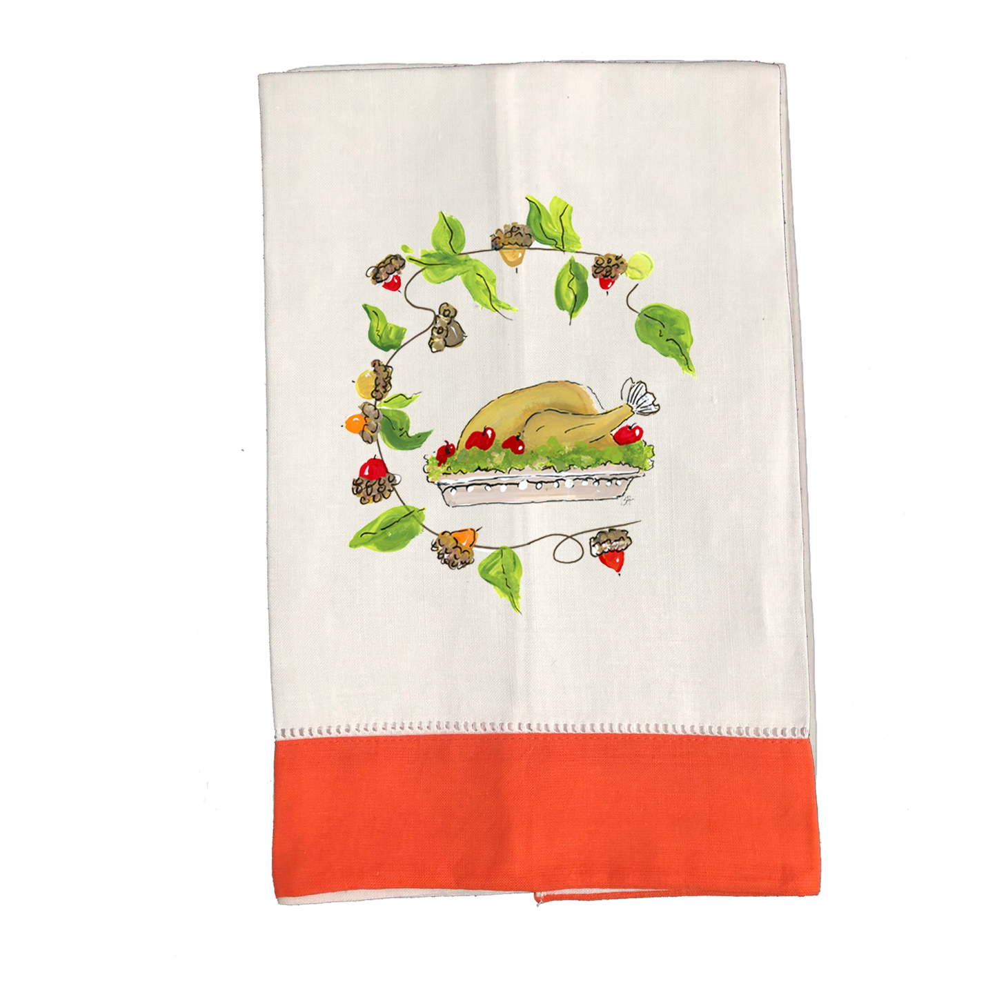 Tea Towel Fall 1100 Turkey Dinner O