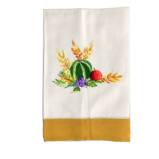 Tea Towel Fall 170 Fall Melon & Fruit GLD