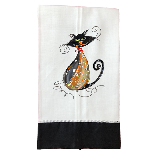 Tea Towel Fall 488 Hocus Pocus BLK