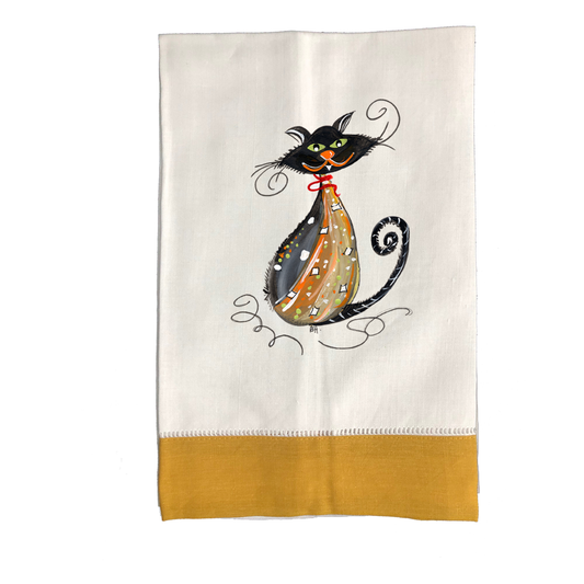 Tea Towel Fall 488 Hocus Pocus GLD