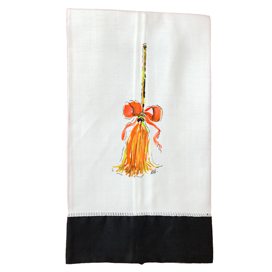 Tea Towel Fall 918 Broom BLK