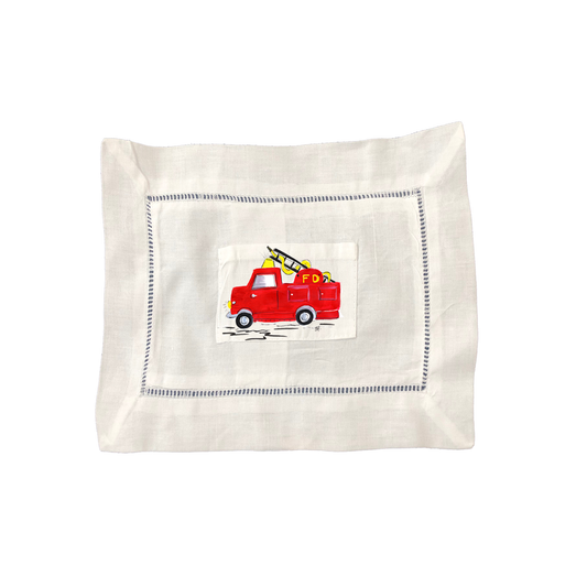 Large Tooth Fairy Pillow Firetruck - TF57