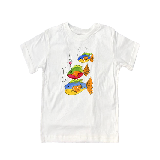 Cotton Tee Shirt Short Sleeve 1024 Fish & Hooks