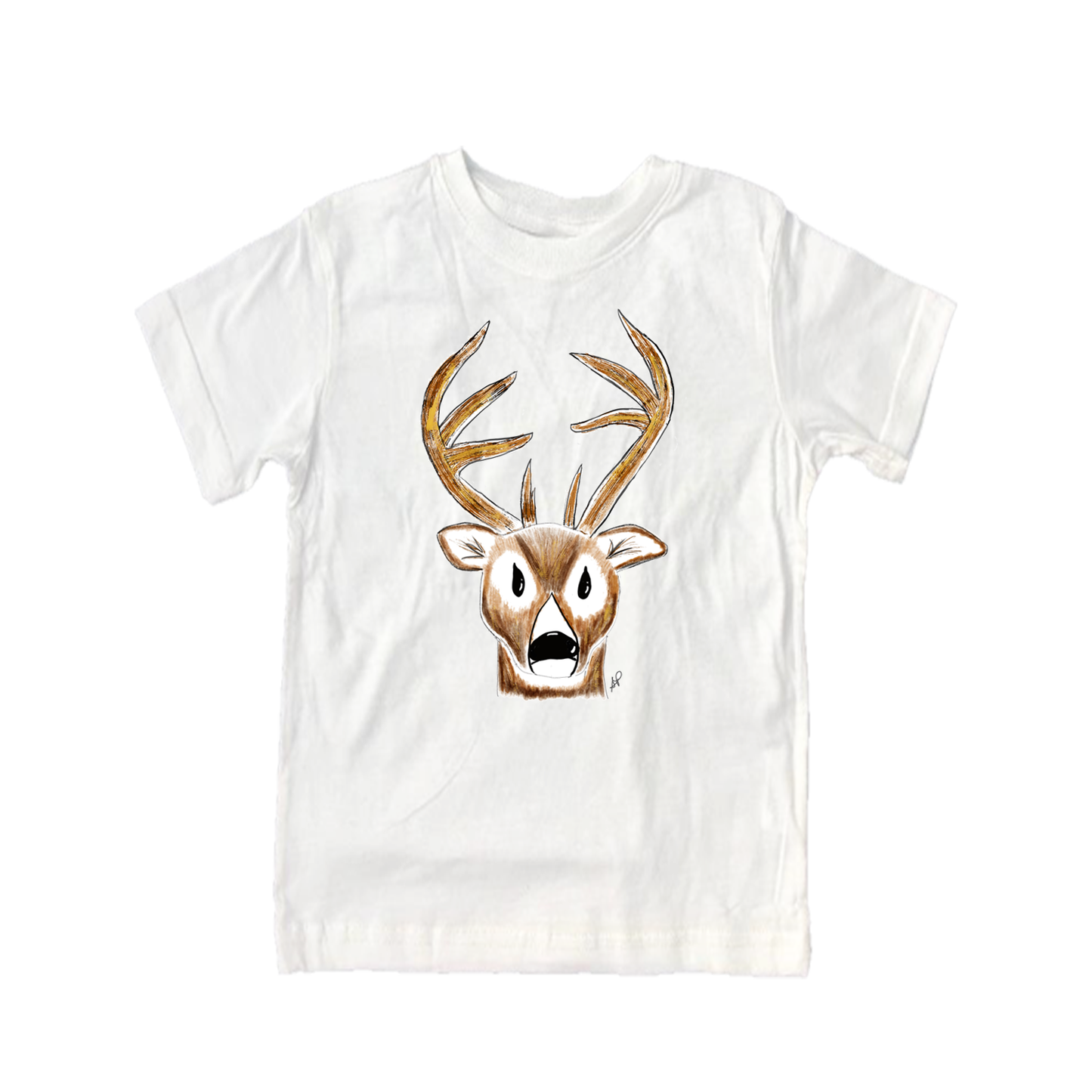 Cotton Tee Shirt Short Sleeve 2117 Deer