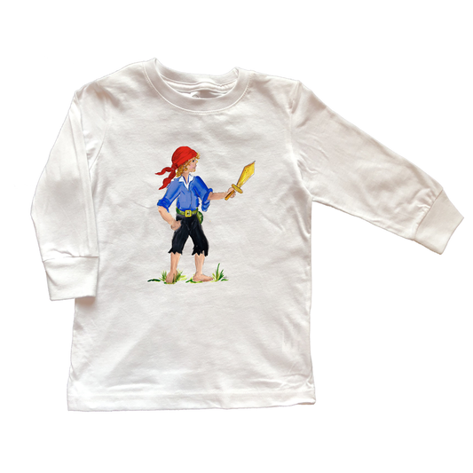 Cotton Tee Shirt Long Sleeve 2288 Pirate Boy