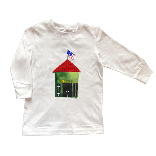 Cotton Tee Shirt Long Sleeve 2432 Schoolhouse