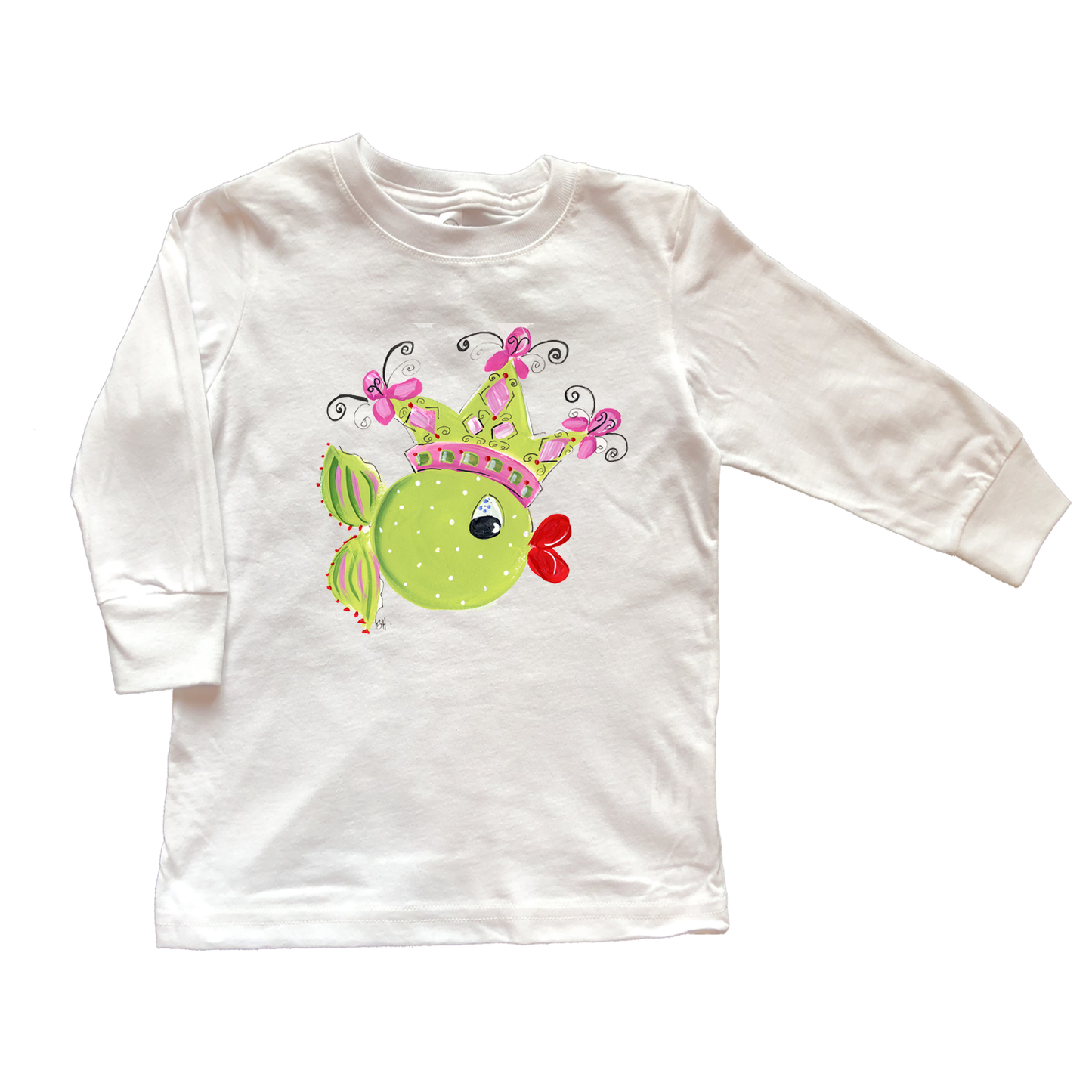 Cotton Tee Shirt Long Sleeve 443 Princess Fish