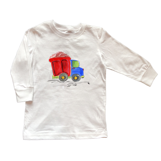 Cotton Tee Shirt Long Sleeve 863 Dump Truck