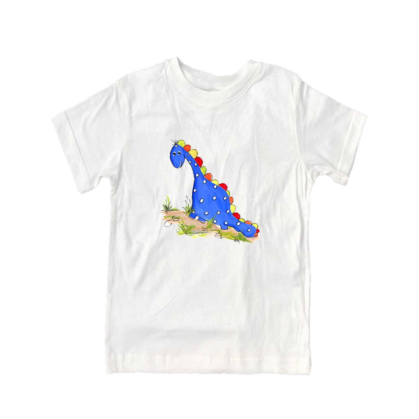 Cotton Tee Shirt Short Sleeve 920 Dino w/ multi color