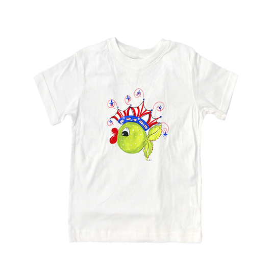 Cotton Tee Shirt Short Sleeve 921 USA Fish