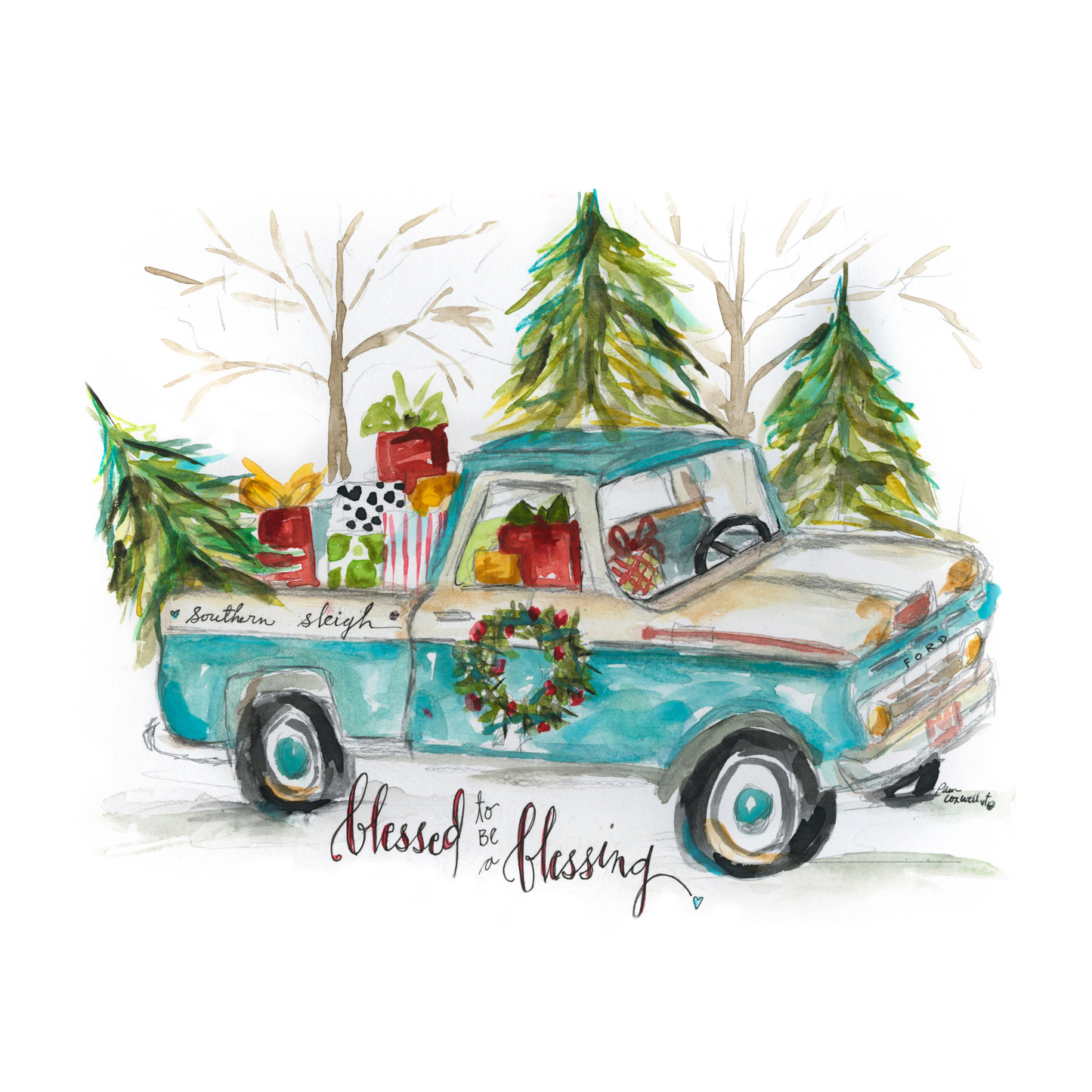 Christmas Truck Child & Youth Shirt