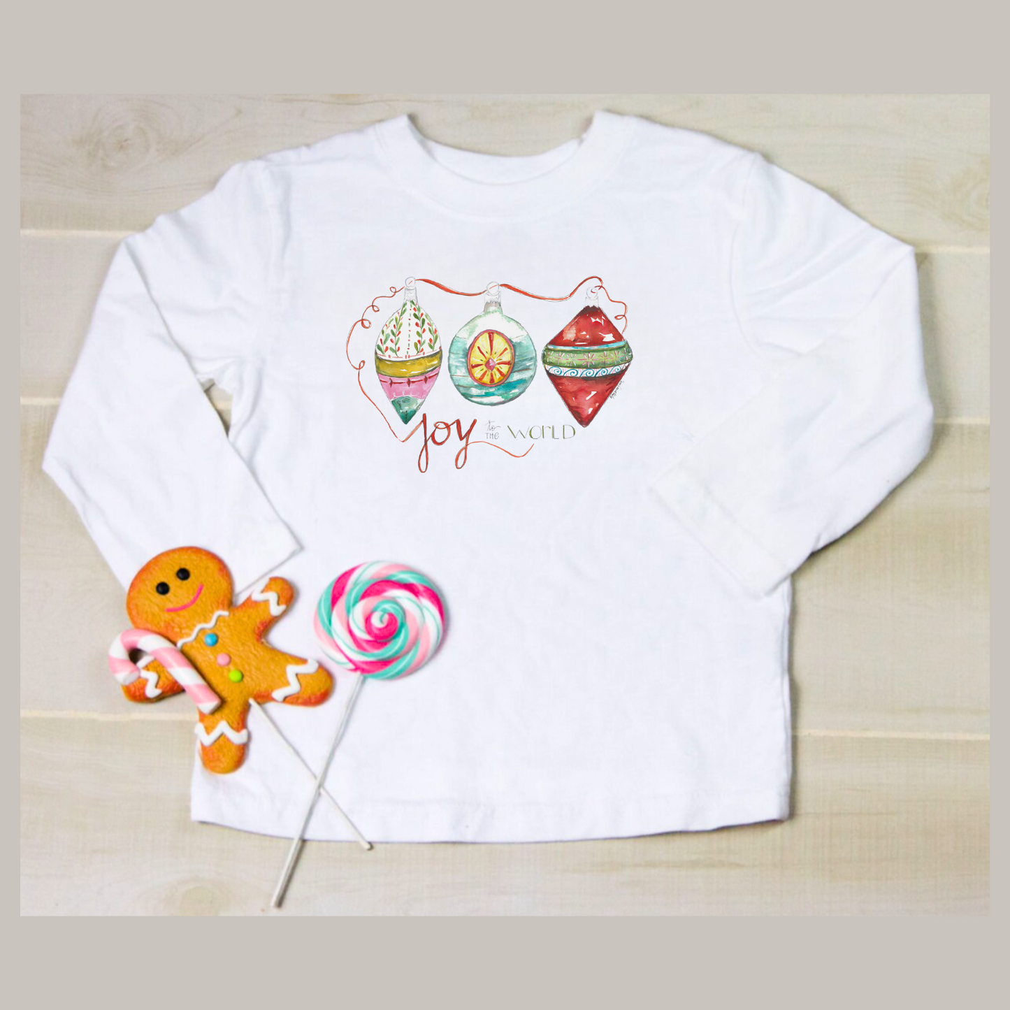Ornament Joy Child & Youth Long Sleeve Shirt