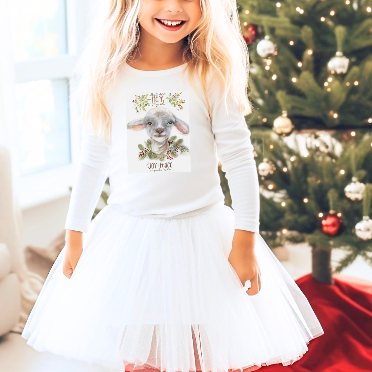 Christmas Lamb Child & Youth Shirt