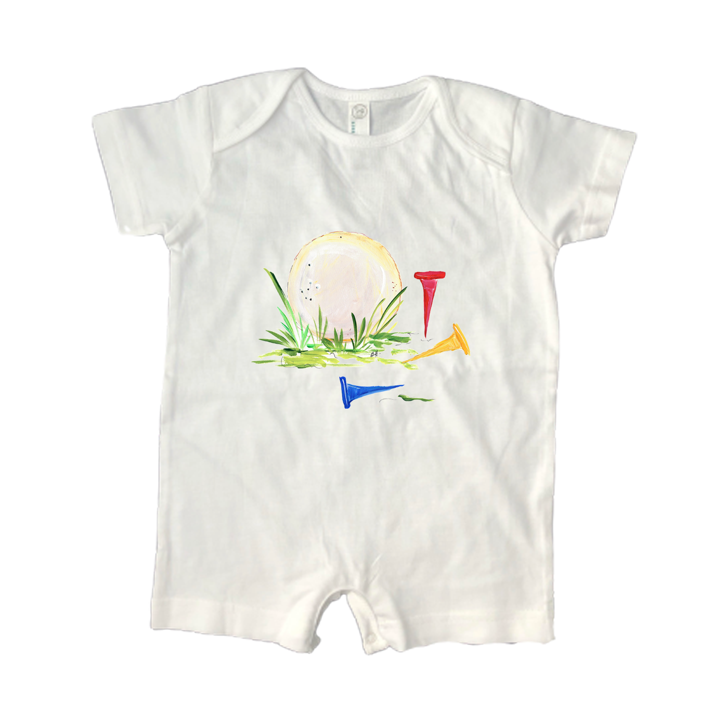 Cotton Romper Sports & Games 2487 Golf Ball and Tees