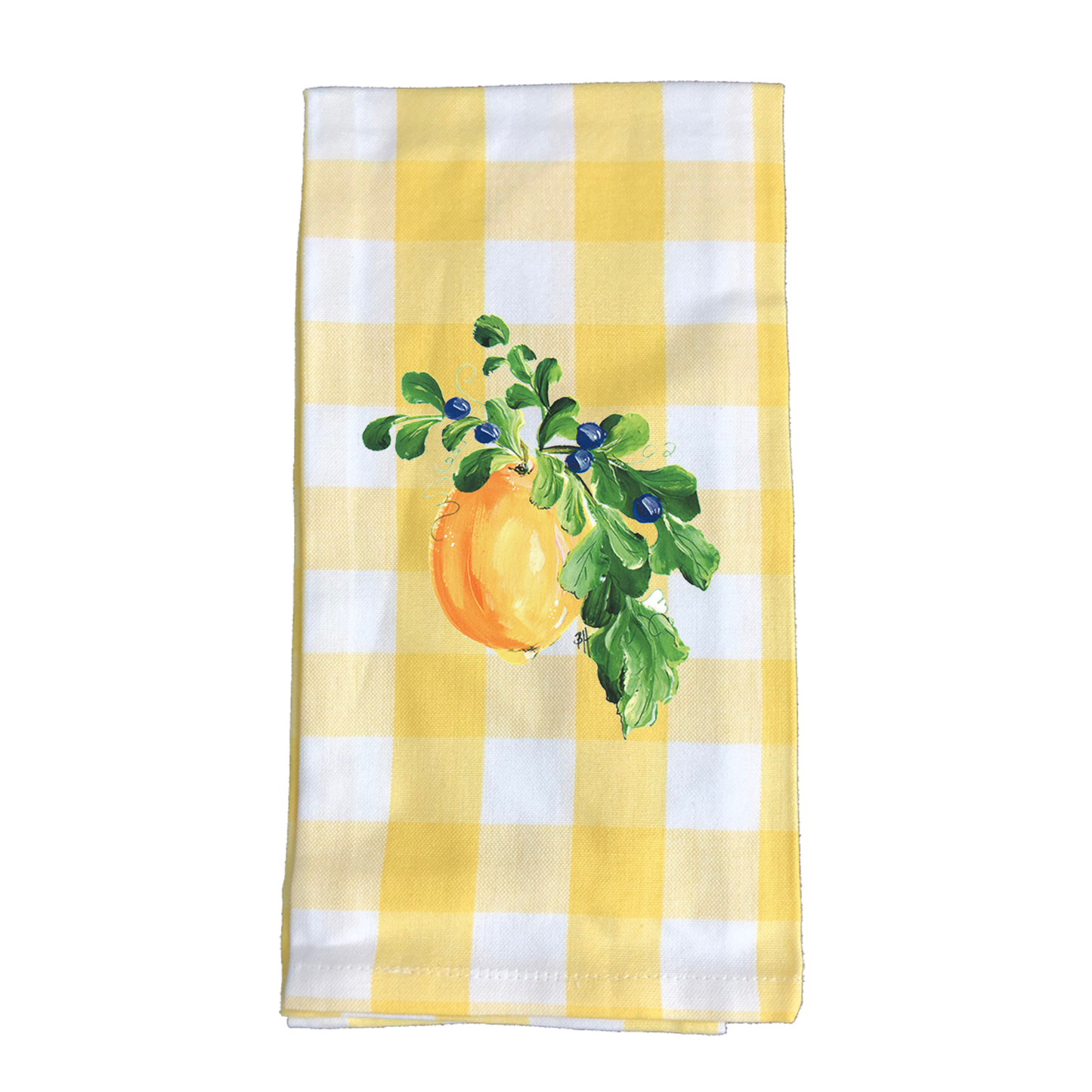 Kitchen Towel 428 Lemon w/ Blueberries