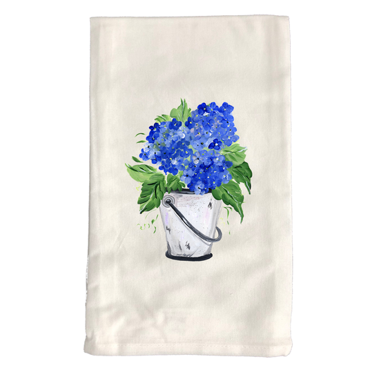 Kitchen Towel 179 Bucket w Hydrangea