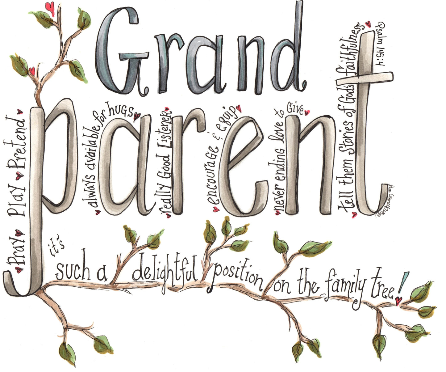 Grandparent - Word Art