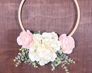 Charles Leslie Co Floral Boho Wreath