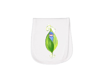 Burp Pad Pea Pod blue BP 451