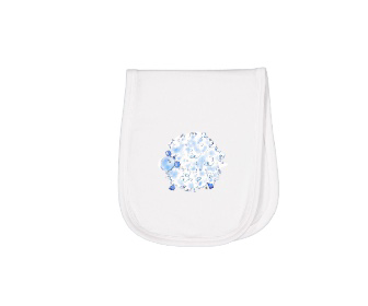 Burp Pad Blue Fluffy Lamb BP 344