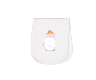 Burp Pad pink Baby Bottle BP 613