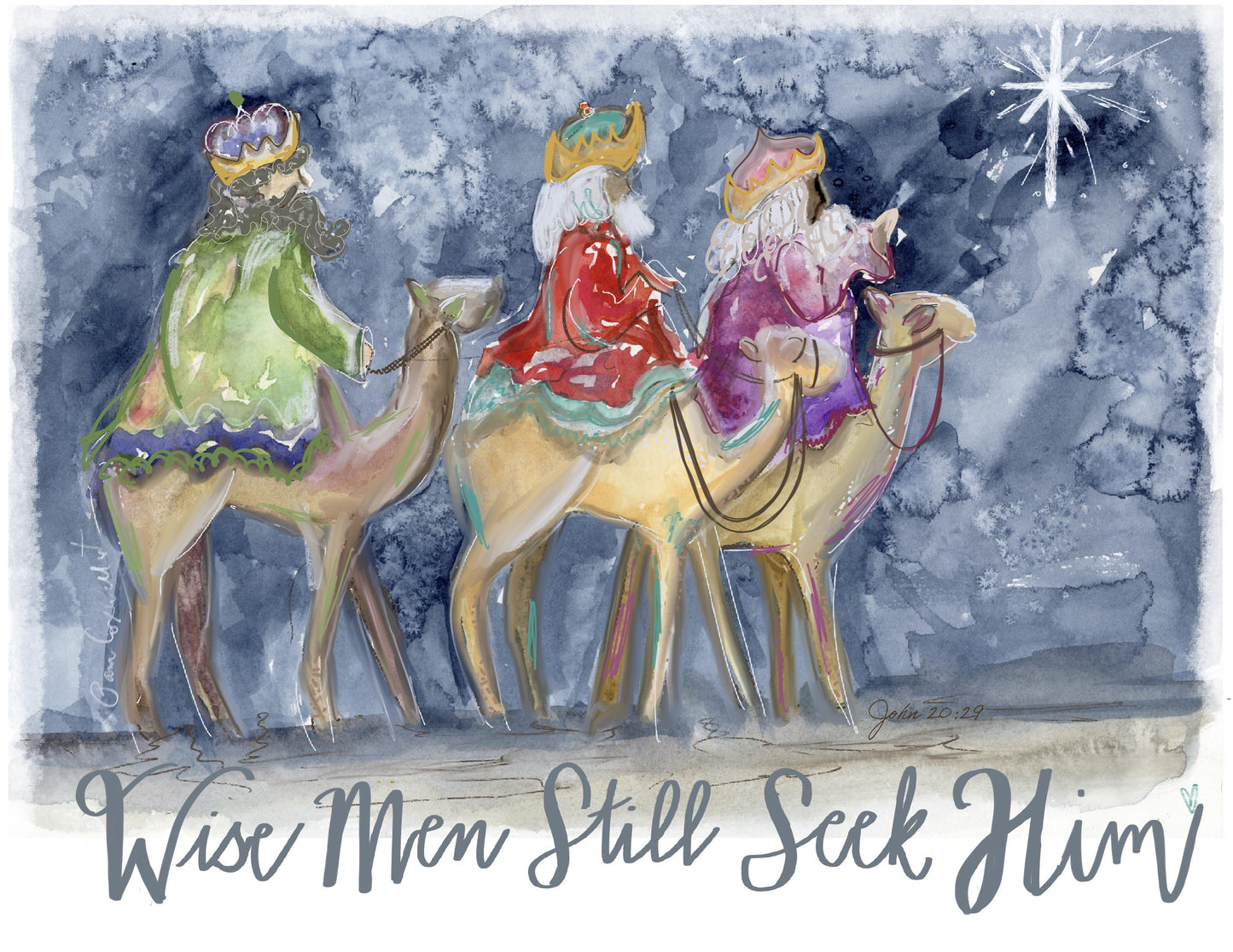 Wise Men - Christmas Card (Pack of 6)